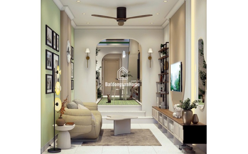 Bán nhà 2 tầng hẻm Quốc Tuấn – 3PN – full nội thất – 4,9 tỷ